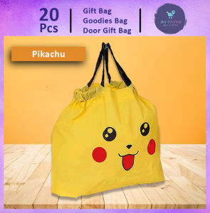 Gift Bag Goodies Bag Door Gift Birthday Party (95) Drawstring New Korean Style Cute Cartoon and Animal Premium Plastic Bag 20pcs
