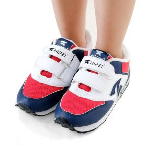 HIPZI Sepatu Anak Sneaker Sport Velcro Anti Retak Ringan & Nyaman Laki Laki Perempuan Terbaru 2023 HNB Navy Merah Putih