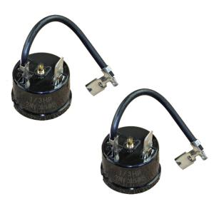 2Pcs 1/2HP/1/3HP/1/4HP/1/5HP/1/6HP Refrigerator Freezer Compressor Overheat Overload Protector with Line Protector
