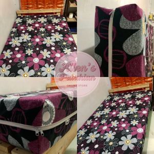 3 Sides Foam Cover - Canadian Cotton (Random design/color) AFFORDABLE SINGLE DOUBLE FAMILY QUEEN KING