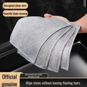 1 Throwing Descale Cleaning Cloth Wire Mesh not Easy to Stick to Oil Multi-purpose Family Adults