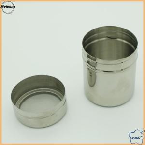Follow Get More【Metonna】 Stainless Steel Chocolate Shaker Icing Sugar Powder Cocoa Flour Coffee Sifter