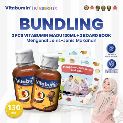 Vitabumin 130ml 2 Pcs + Buku Kinderflix 2 Pcs