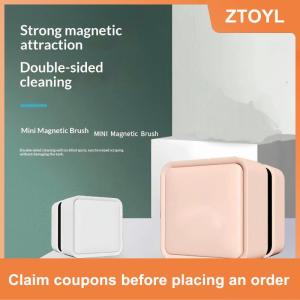 【ZTOYL】 Mini Vuông Từ Bàn Chải Hồ Cá Thủy Tinh Sạch Hơn Chống Xước Thủy Tinh Sạch Hơn Từ Bàn Chải Cho Hồ Cá Nhỏ Bể Cá