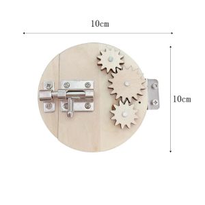 2026 Toddler Busy Board DIY Accessories Baby Montessori Wooden Toys Sensory Activity Board Parts Light Switch Lock for Children Gifts