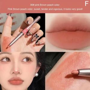 [COD]MKING PRETTY Lip Liner Pencil Rotary Velvet Matte Lipliner Pensil Tahan Lama Waterproof Matte Clay Lipstick Bibir Matte untuk Base Ombre