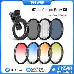 NEEWER 67mm ND+CPL Effect Filter Set with Phone Lens Clamp Holder for iPhone Samsung Xiaomi Android Phone Camera Vlog