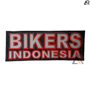 LOGO BORDIR BIKERS INDONESIA   PATCH Bordiran Komputer  HIGH QUALITY / bordir timbul / bisa COD