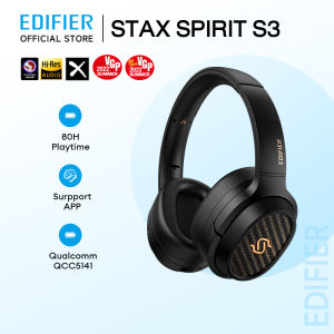 EDIFIER STAX SPIRIT S3 Wireless Planar Magnetic Headphone Bluetooth Wireless Headset Bluetooth Hi-Fi Headphone with Hi-Res & Snapdragon Sound with Mic for Studio Audiophiles Home
