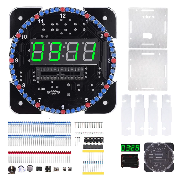 Volcom Clock Plug In Plug In Digital Clock Assembly Set High Success Rate Solder Practice ...