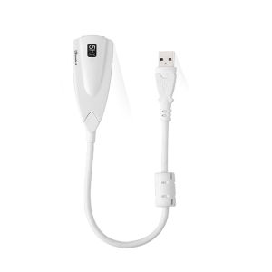 7.1 Channel Audio Sound USB To 3.5MM Headphone & Microphone Stereo External USB Sound Card Adapter  for Laptop PC PS4/5