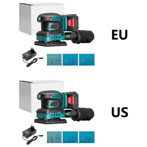 Cordless Ergonomic Sanding Tool With 3 In 1 Functionality Ideal For Woodworking Craftsmen And Surfaces Preparation