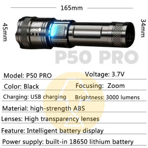 LampTwist【Breakable car window】Aluminum alloy multifunctional flashlight waterproof original IPX6 100000W flashlights military Outdoor camping night fishing