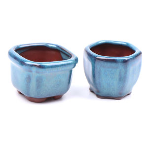 [Alex Do] Hot Sale Mini Plant Pots Flower Pot With Holes Garden Chinese Style Bonsai Flowerpot Purple Sand Craft Plant Pot Planter Home Decoration