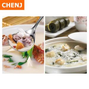 [COD] CHENJ KITCHEN Stainless Steel Ladle Household Tableware Household Spoon Feel Comfortable Long Handle Small Spoon