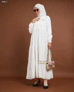 NMR Gamis Katun Bordir Vol 2501-1