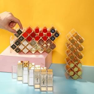 28 Slot Lipstick Organizer Large Lipstick Box Transparent Lipstick Holder