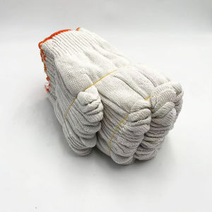 12 Pairs/1 Pairs Construction Gloves Thickening Cotton Knitted Gloves White