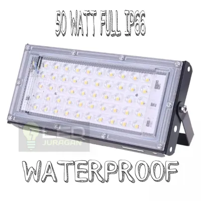 SOROT SLIM 50 WATT IP66 ASLI ORIGINAL FULL TERANG / LAMPU SOROT OUTDOOR 50W TAHAN AIR