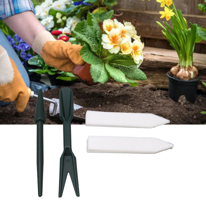 [eforcelxt] 5Set Garden Hole Punch Dibbler Seedling Transplanter Hand ...