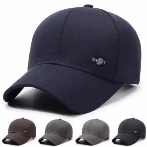 Hat Four Seasons Mens Casual Baseball Cap Middle-aged and Elderly Duckbill Cap Old Man Hat Spring and Autumn Style Middle-aged Dad Hat