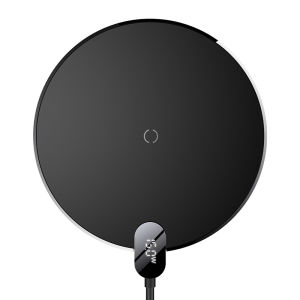 Baseus 15W Wireless Charger for iPhone 14 13 12 Samsung Xiaomi Huawei LED Digital Display Fast Wireless Charging Pad for Airpods Mobile Phones Charger