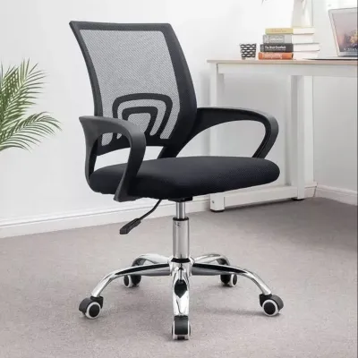 Office Chair Headrest Tiltable Mesh Breathable Study Computer Chair Soft Comfortable Adjustable Height Swivel Study Chair
