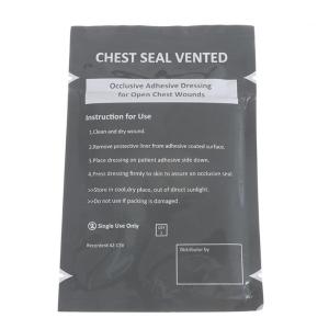 แผ่นปิดหน้าอกแบบสี่เหลี่ยมสำหรับทางการแพทย์แผ่นปิดช่องอกเครื่องมือทางการแพทย์ช่วยปฐมพยาบาลฉุกเฉินกลางแจ้ง