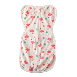 AODUOYAYA Swaddle Sleeping Bag Newborn Baby Transitional Swaddle Sleeping Bag Cotton Open Two Way Zip