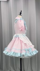 New Lolita dress maid outfit soft girl style cafe 2D style Lolita Western-style maid outfit