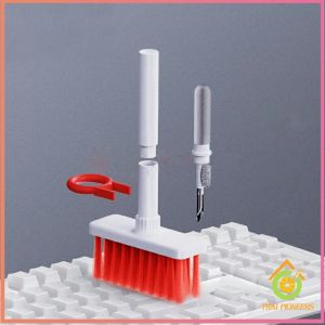 Thai Pioneers แปรงทำความสะอาดคีย์บอร์ด มัลติฟังก์ชั่น มาพร้อมกับที่ทำความสะอาดหูฟัง 5 in 1 keyboard cleaning