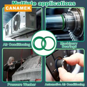 【CANAMEK】 595Pcs Air Conditioning O Ring Kit Assortment Set 36 Size O-Type Sealing Rubber Ring Rubber Accessories Maintenance