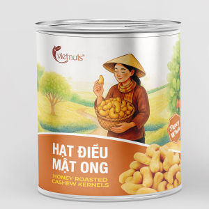 Vietnuts - Hạt điều mật ong hộp 200g - chất lượng xuất khẩu - Quà Tết cao cấp 2026