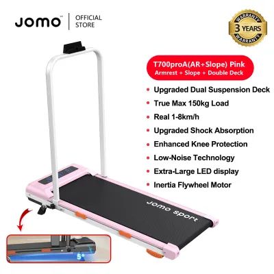 ✅SG Ready Stocks✅ JOMO Foldable Treadmill Upgraded Dual Suspension Deck Treadmill LED Display incline Shock Absorption