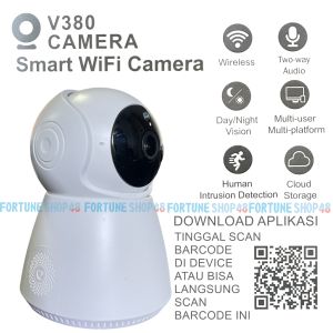 Snowman V380 Kamera CCTV  Wireless Kamera CCTV Kualitas 1080HD Camera Ponsel