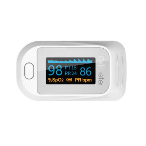 เครื่องวัดออกซิเจนปลายนิ้วมือ Pluse Oximeter Fingertip วัดความอิ่มตัวของออกซิเจนในเม็ดเลือดแดง วัดชีพจร อัตราการไหลเวียนโลหิต วัดอัตราการหายใจ