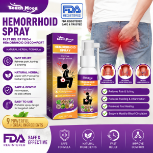 Original Natural Herbal Hemorrhoids Spray Powerful Hemorrhoids Remove Decayed Tissues Treatment of External Hemorrhoids Reduces Inflammation Swelling Collapse Atrophy Disappears