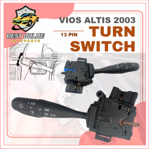 TOYOTA VIOS NCP42 2003 TOYOTA ALTIS E120 E130 2003 HEAD LAMP TURN SIGNAL SWITCH SUIS LAMPU SIGNAL 13PIN 84140-OD060