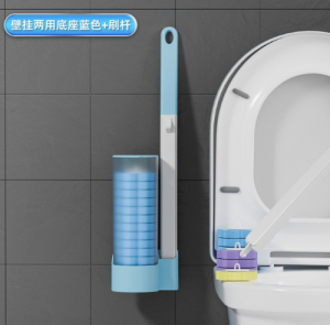 Disposable toilet brush set bathroom can be disposable and replaced with cleaning brush head toilet brush