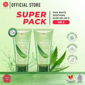[Super Pack !!!] Viva White Soothing Aloe Gel with Pure Aloe Vera Juice 80gr – (2 Pcs)