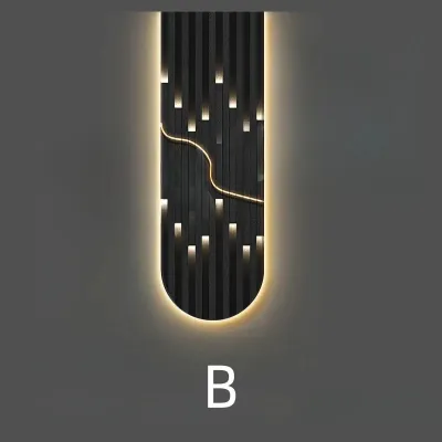 Modern Luxury LED Wall Lamp Fixture Home Decoration Abstract Mural Light Corridor Living Room Lustre High-end Hanging Painting