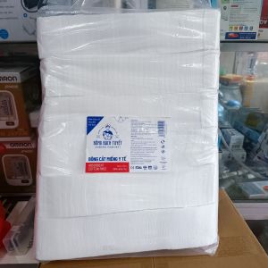 Bông Bạch Tuyết Cắt Miếng 7x7 Loại 1kg Bông Dai Dày Không Mủn Sợi Dùng Trong Spa Phun Xăm