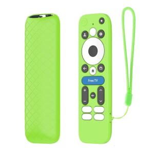 Silicone Protective Cover For onn.GoogleTV Box 4KPro Remote Control AntiSlip Case Shell Durability With Wrist Strap