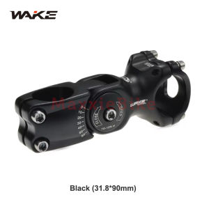 Wake A820 Stem Sepeda MTB 0-60 Derajat OS 31.8mm 90 110 130mm Adjustable Bike Stem Riser Alloy