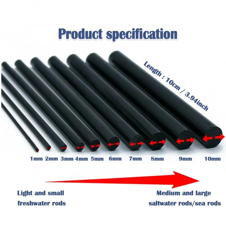 ANNE Light Weight Carbon Fiber Sticks Wrapping Thread High Strength Fishing  Pole Building Kit Fishing Accessories Reinforcement Rod Fishing Rod Repair  Kit Spinning Casting Rod