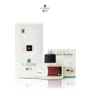 De Hygienique - เครื่องพ่น อโรม่ารุ่นเล็กสีขาว พร้อม น้ำหอม ปรับอากาศ กลิ่น Elegant