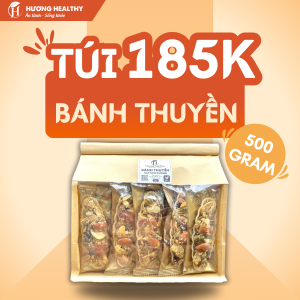 Bánh thuyền mix hạt Hương Healthy (250g/500g) Phù hợp ăn kiêng eatclean healthy