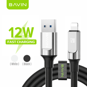 BAVIN CB288 Super Fast Charging Soft Silicone Thick Wired Data Cable 12W 18W Widely Compatible for Smartphones