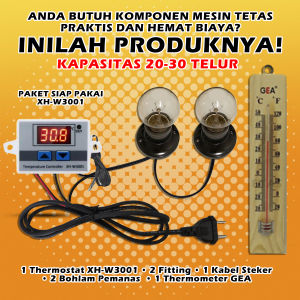 Mesin Tetas Telur Full Otomatis Penetas Paket Siap Pakai PSPXH2FTGEA GMT