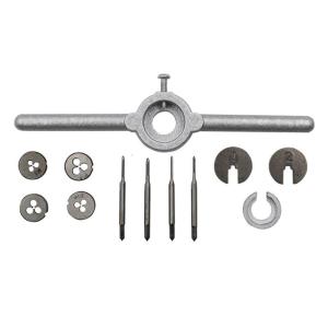 1Set Mini HSS Metric Taps Dies Wrench Handle Kit M1-M1.6 Screw Thread Making New
